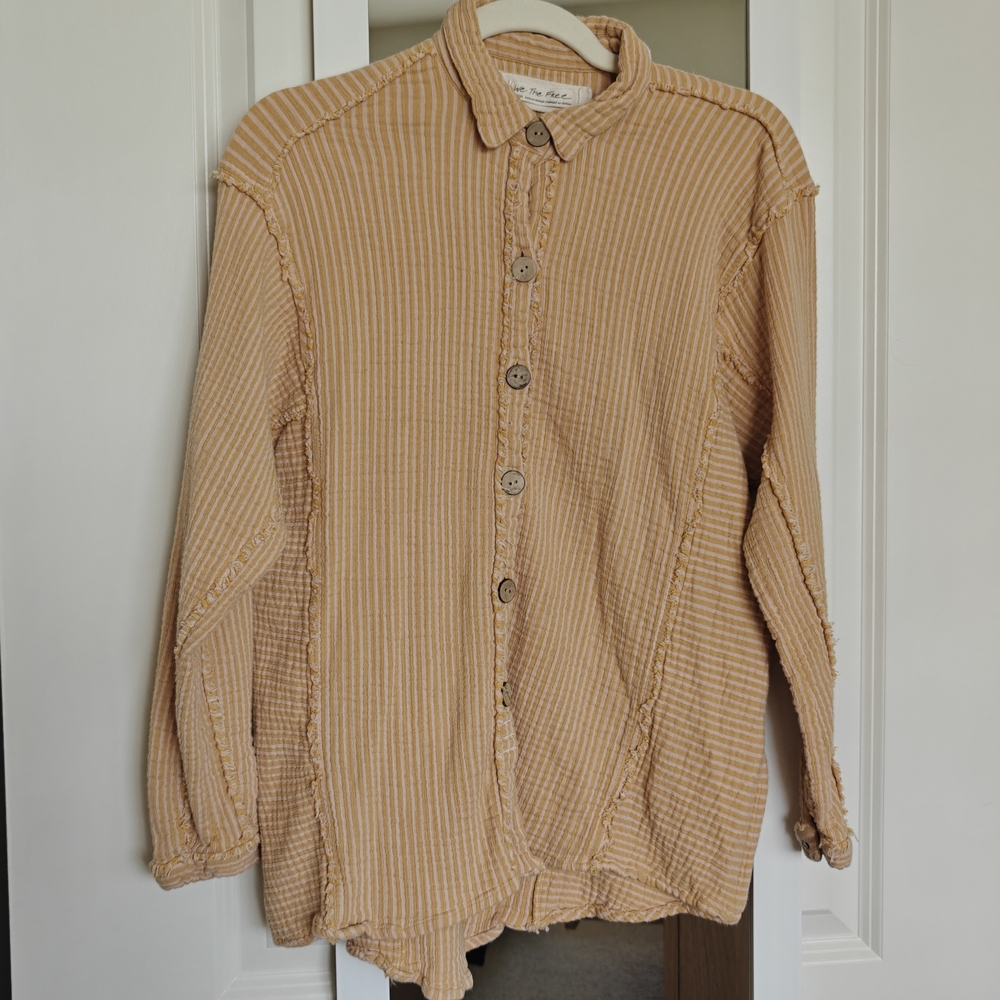 We The Free Swept Away Buttondown Top S